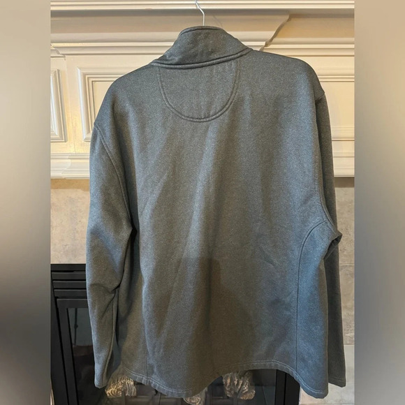 IZOD Spectator Mens Fleece Size XL Full Zip  Lightweight Gray - Picture 2 of 5